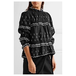 Isabel Marant Etoile Daniela Tiered Blouse